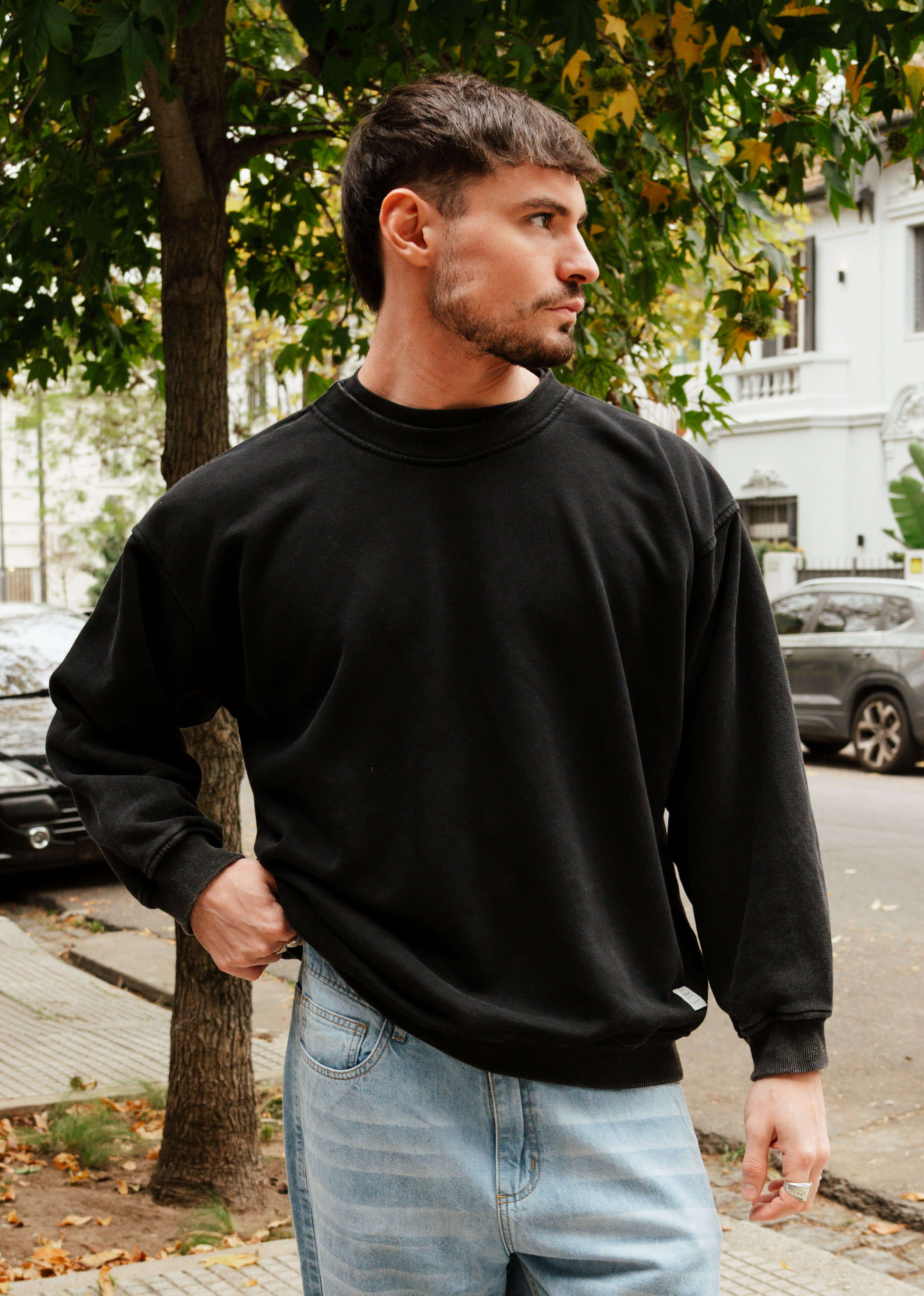 Crewneck Black Frisado